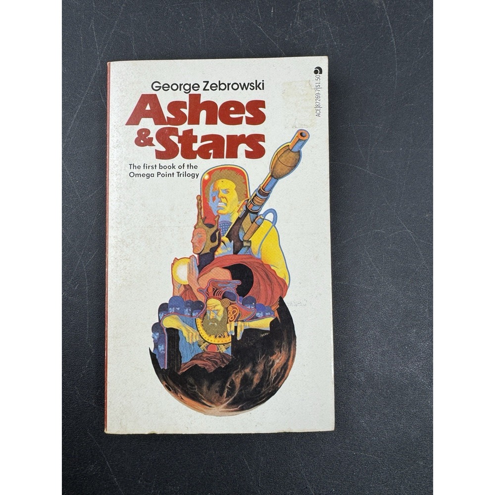 Ashes and Stars George Zebrowski First Ace Printing September‎ 1977 Sci Fi Book